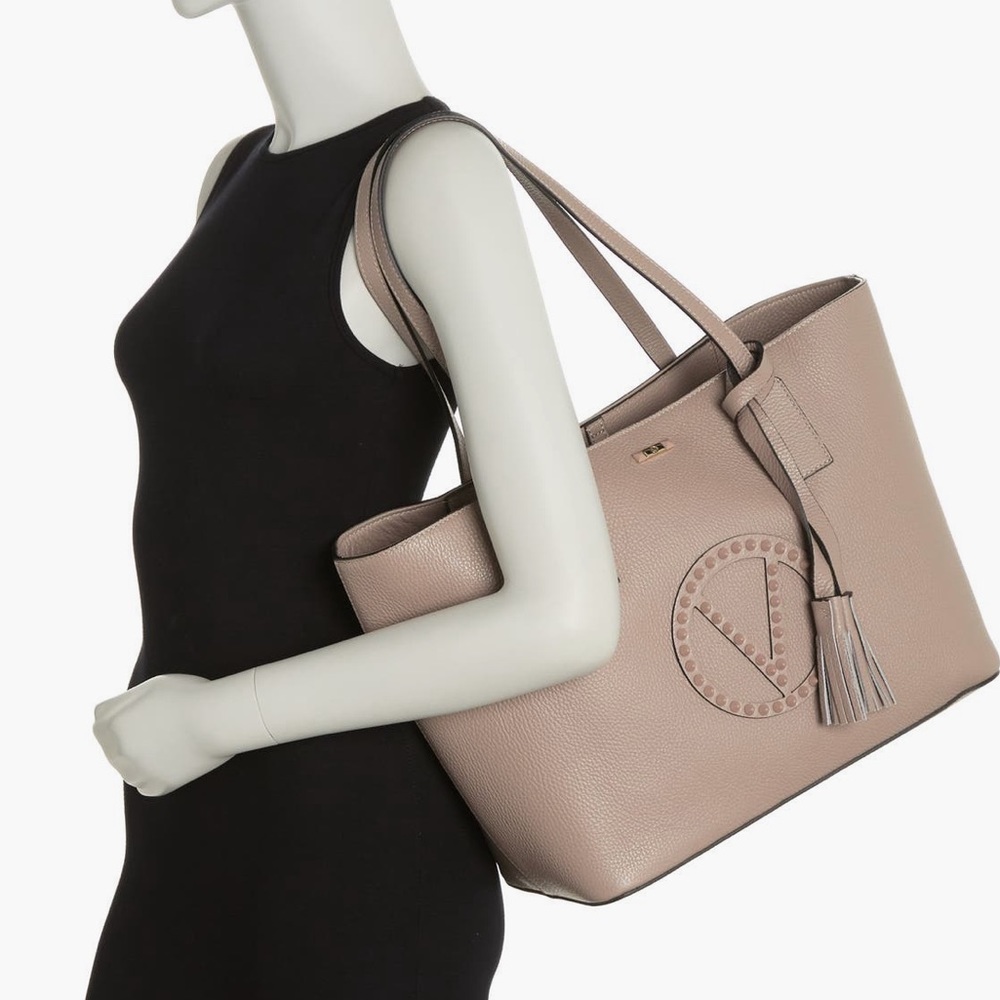 Valentino by Mario Valentino Rockstud Tote (Stone) - Picture 2 of 5